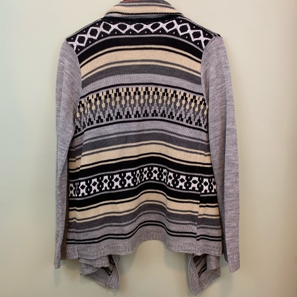 Say What? Open Drapey Stripe Cardigan - Picture 5 of 5